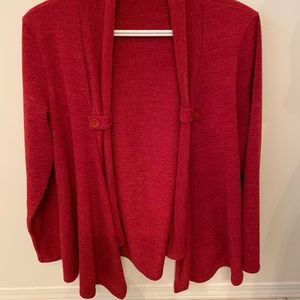 Red Knit Cardigan